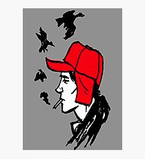 Red Hunting Cap Photographic Print