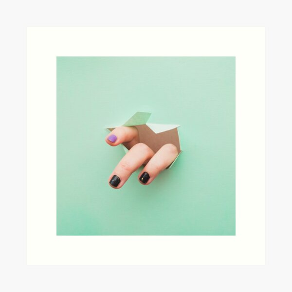 the fingers from the hole Art Print