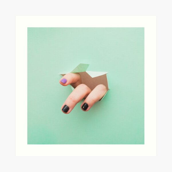the fingers from the hole Art Print