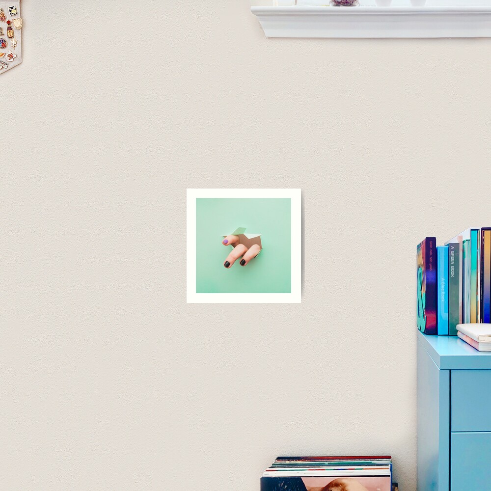 the fingers from the hole Art Print