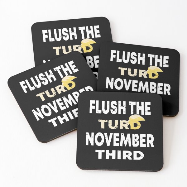 Item preview, Funny Donald Trump flush the turd november third designed and sold by BAISSANE.