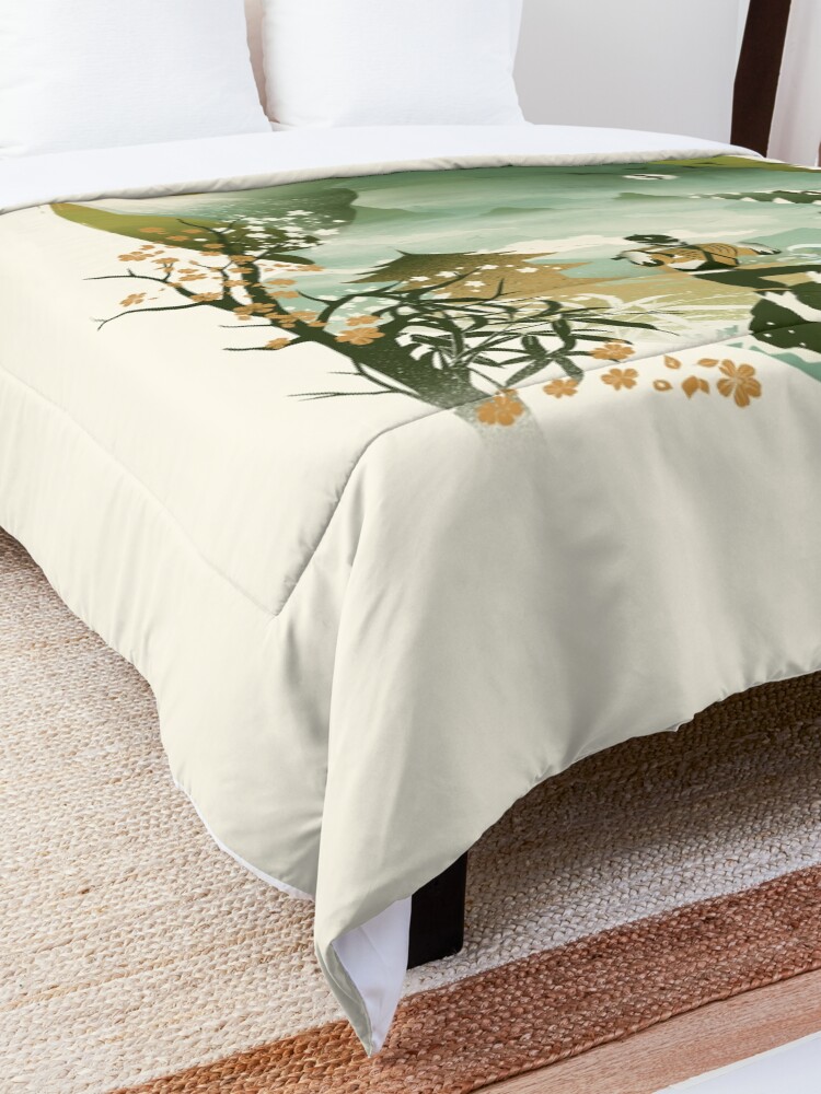 Alternate view of Dragonzord Ukiyo e Comforter