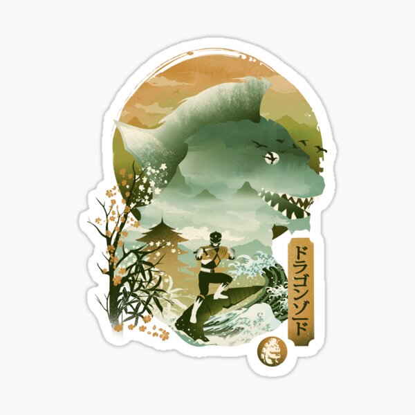 Item preview, Dragonzord Ukiyo e designed and sold by Dan Elijah Fajardo.