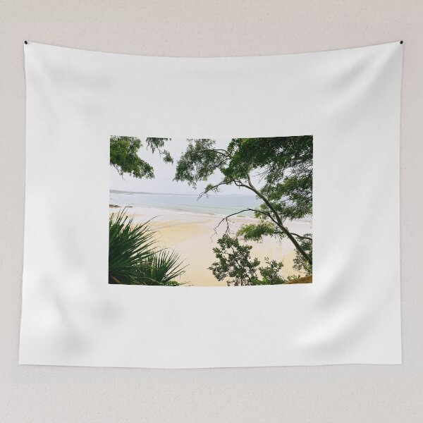 Item preview, Australian Beach with trees designed and sold by Rosadraws.