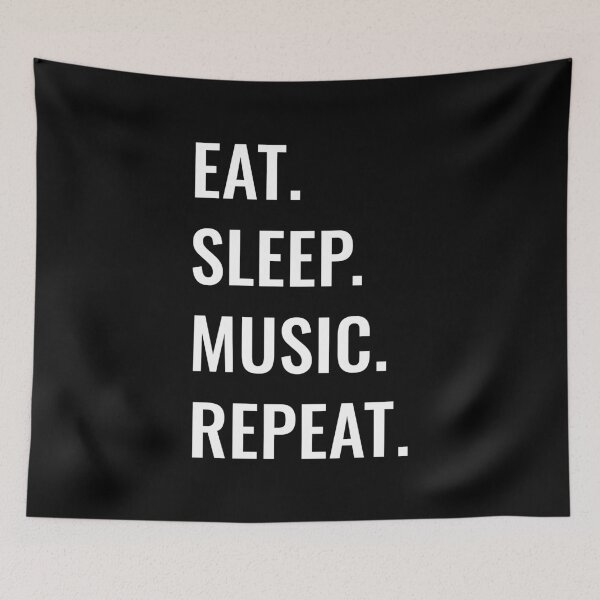 Item preview, Eat Sleep Music Repeat designed and sold by manishfzr1995.