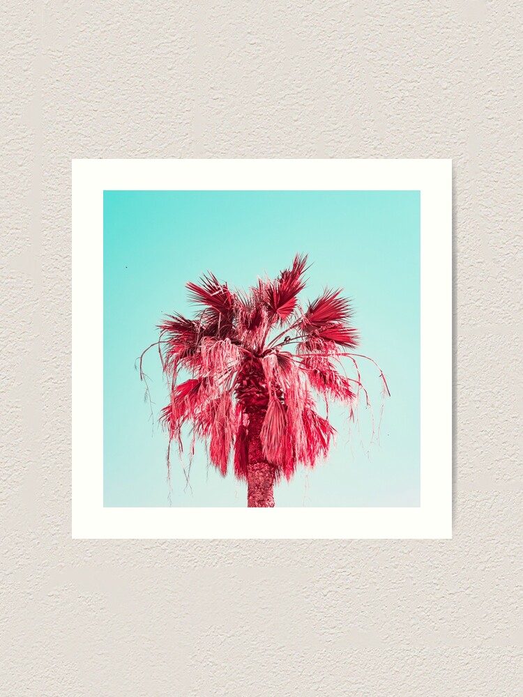 Alternate view of Pink Palm Art Print
