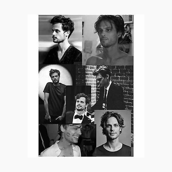Item preview, black, white, monotone, matthew, gray, gubler, criminal, minds, spencer, reid designed and sold by intremalin.