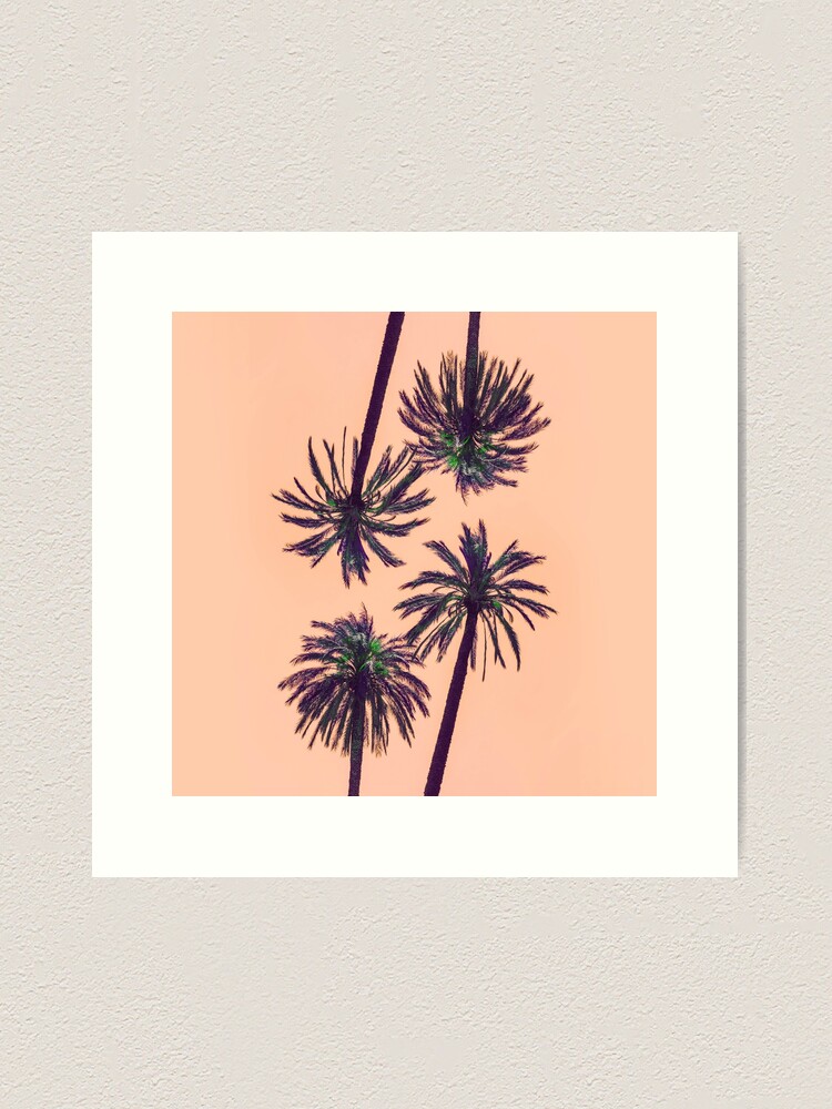 Alternate view of Palms Art Collage Art Print