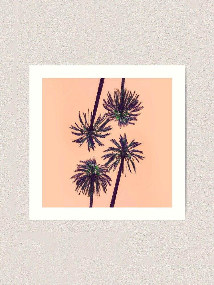 Alternate view of Palms Art Collage Art Print