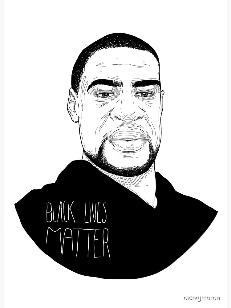 George Floyd Black lives matter 2020 Art Board Print