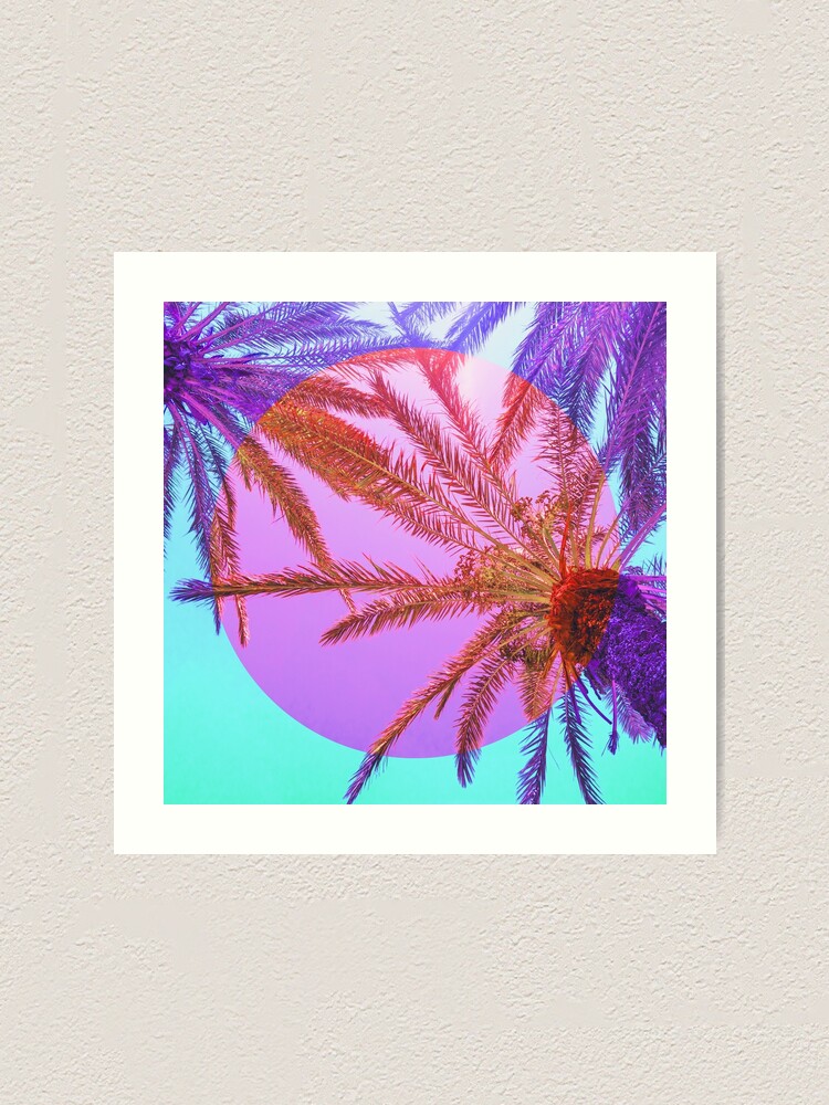 Alternate view of Bright Palms Art Print
