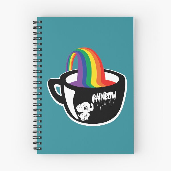 Item preview, rainbow. elephant. coffe, coffee cup. funny elephants designed and sold by SyahrulPopArt.
