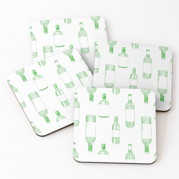 Item preview, Green bottles pattern designed and sold by Jelisandie.