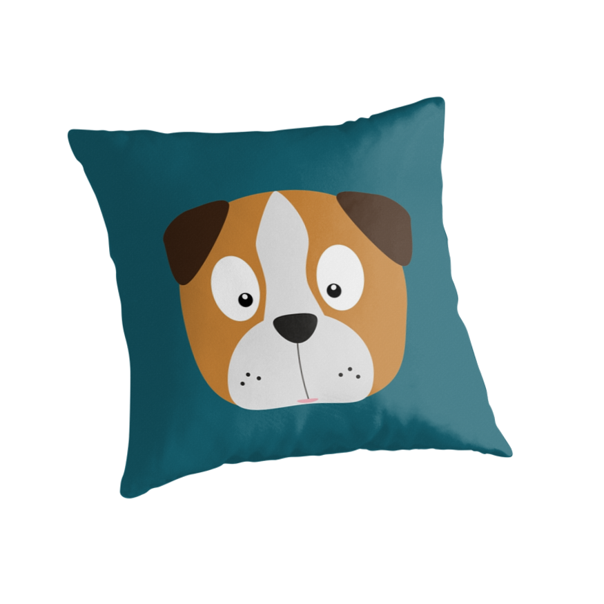 dog face pillow