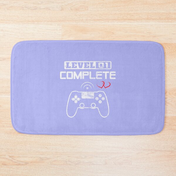 Item preview, Level 1 complete 1st Wedding Anniversary Gift Couple Video Gamer Gifts for Him & for Her designed and sold by BCNDesign.