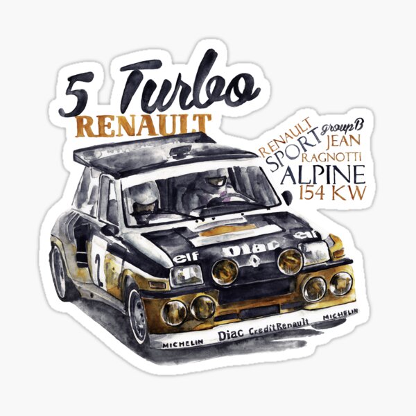 Renault 5 Turbo Stickers Redbubble