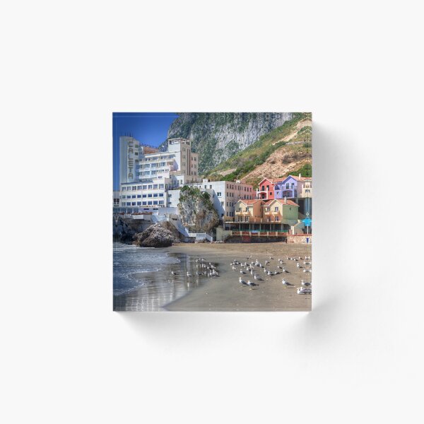 Caleta Hotel At Catalan Bay Gibraltar Acrylic Block