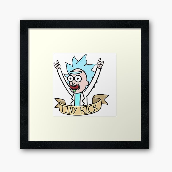 Tiny rick Framed Art Print