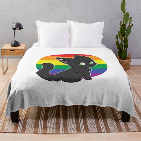 Item preview, LGBT flag black cat designed and sold by Psyche-Hyena.