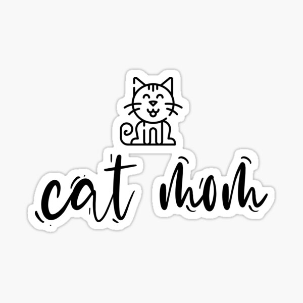 Cat Mom Sticker