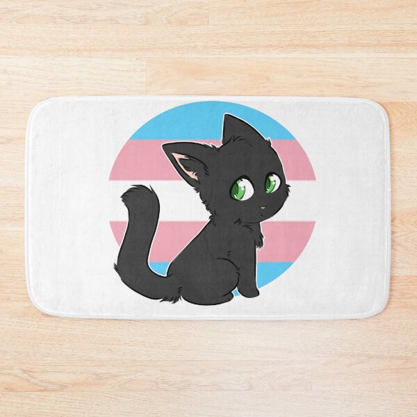 Artikelvorschau, Trans Flag Kätzchen entworfen und verkauft von Psyche-Hyena.