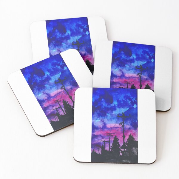 Item preview, Sunset cloudy pink and purple sky designed and sold by missmarilee.