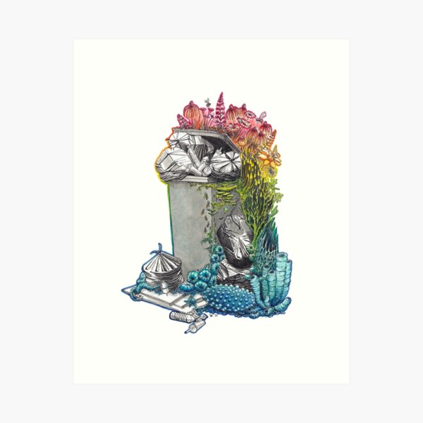 Item preview, Nature Doesn't Produce Trash designed and sold by Stephanie KILGAST.
