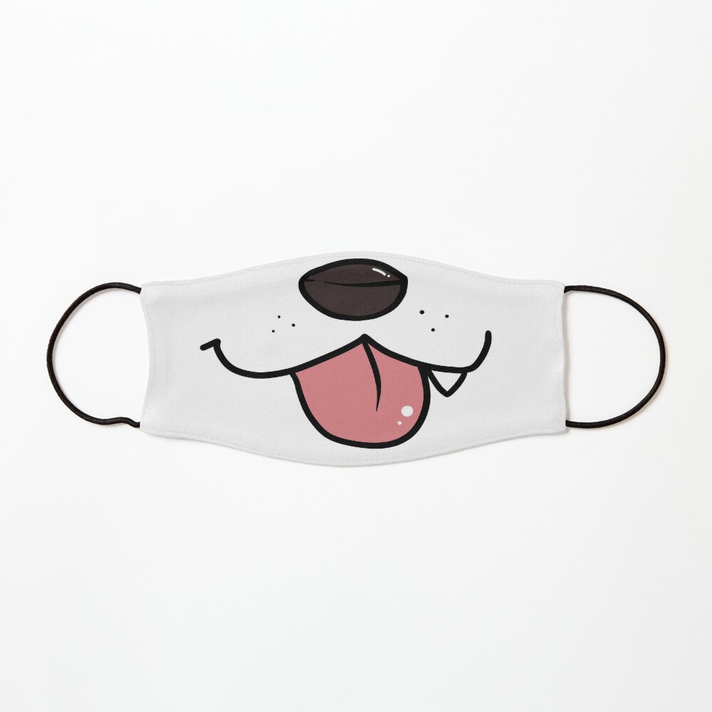 Dog Mouth cloth mask on white Mask for Sale by SarkasmTek