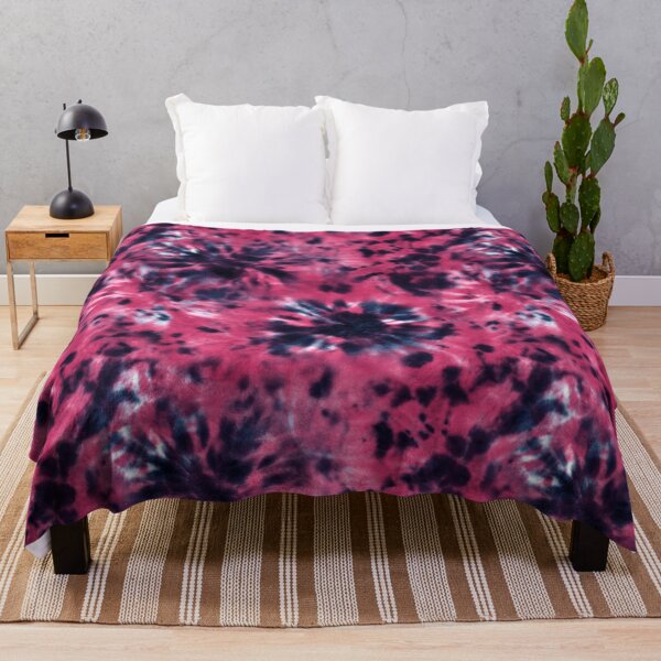 Item preview, Tie dye shibori indigo blue navy and pink seamless pattern designed and sold by olgersart.