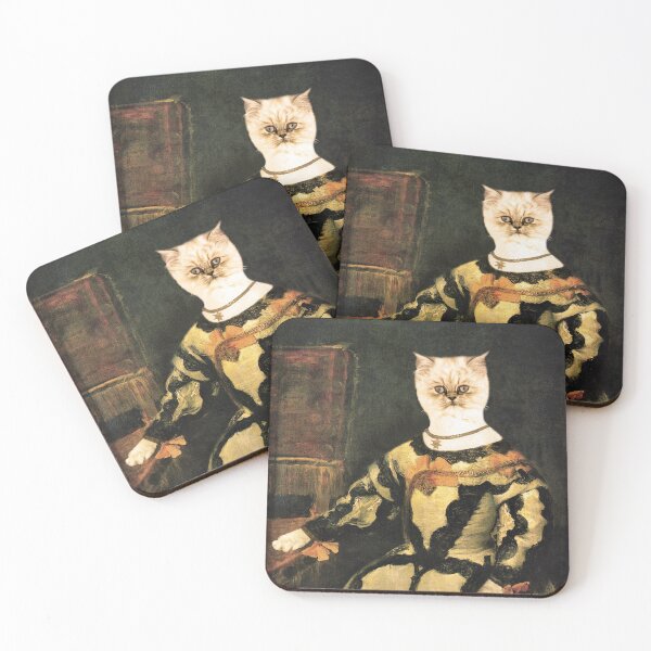 Item preview, Cat in costume, after a painting by Vélasquez designed and sold by Véronique Lestoquoy.