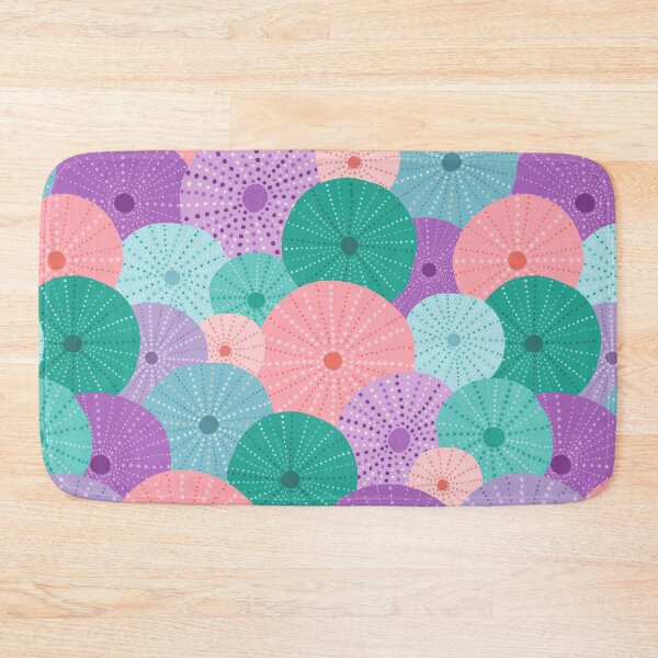 Item preview, Sea Urchin Pattern in Mermaid Hues designed and sold by latheandquill.