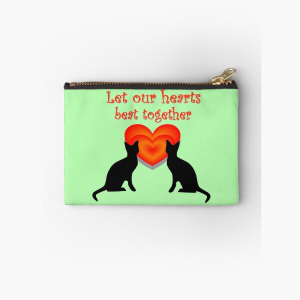 Item preview, A pair of cats, let our hearts beat together designed and sold by helenkaiy.