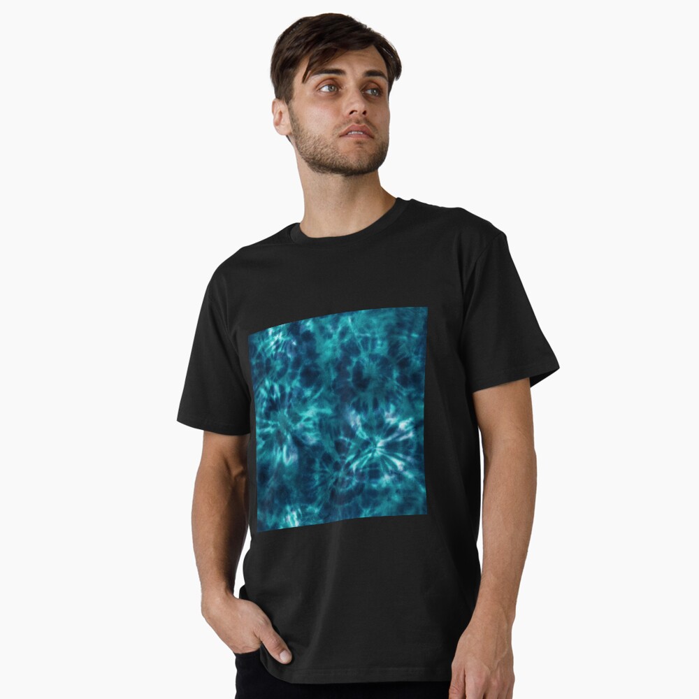 Tie dye shibori sea ocean indigo blue navy and teal