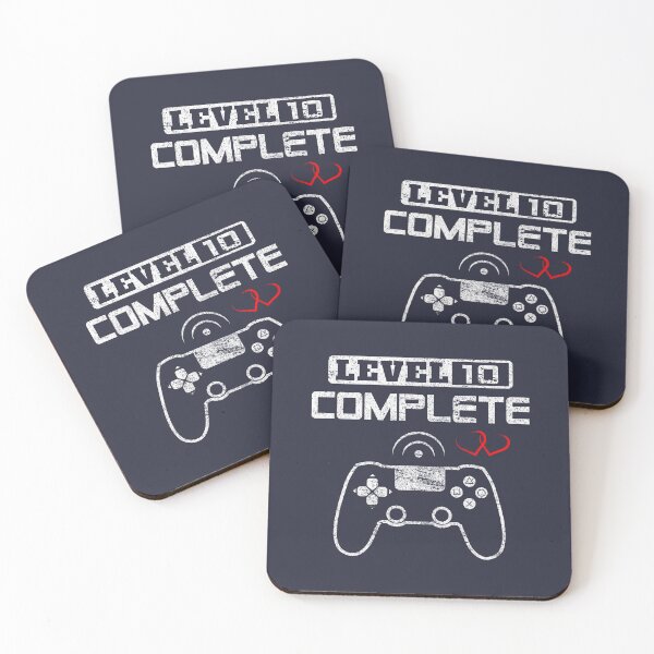 Item preview, Level 10 complete 10th Wedding Anniversary Gift Couple Video Gamer Gifts for Him & for Her designed and sold by BCNDesign.