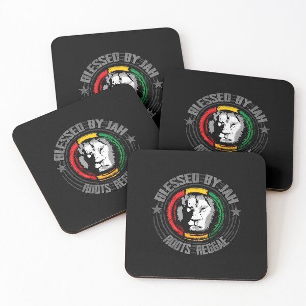 Item preview, blessed by jah - roots reggae lion with lettering designed and sold by Periartwork.