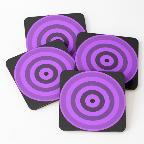 Item preview, Geometric Pattern: Rondel: Black Gradient Purple designed and sold by Red Wolf.
