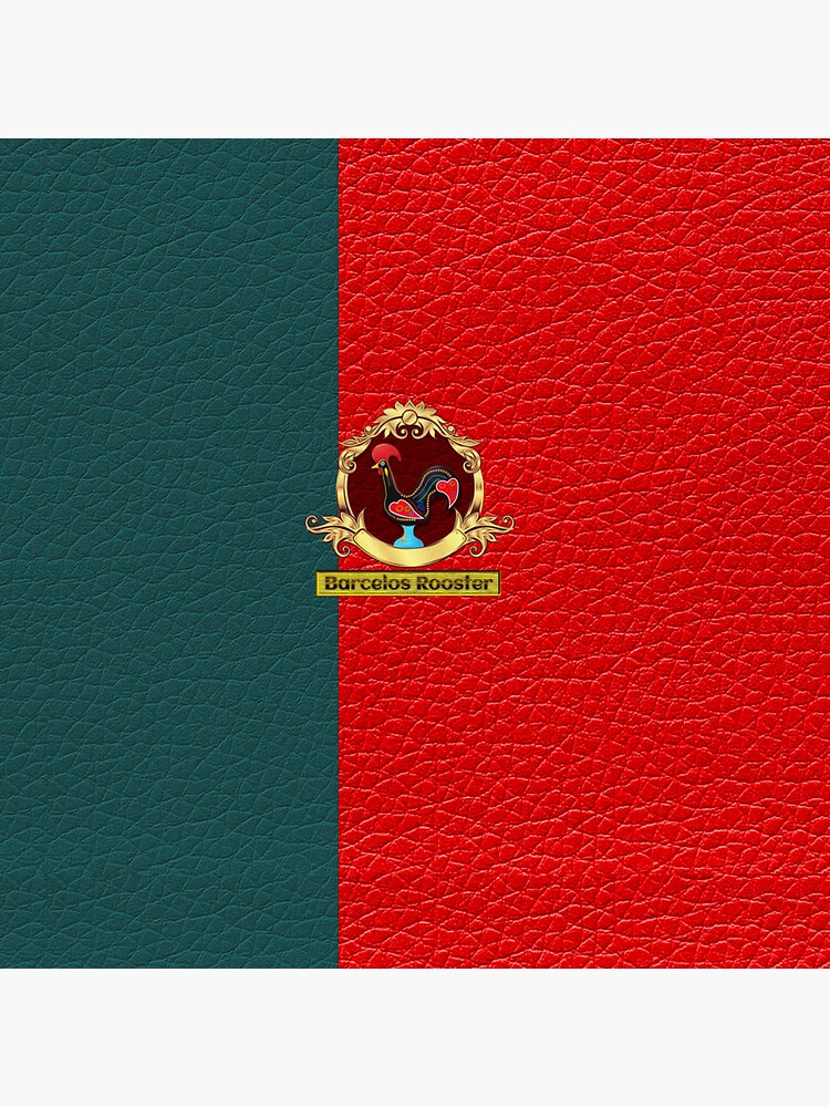 Thumbnail 3 of 3, Sticker, Barcelos Rooster (Portuguese Flag) designed and sold by VkCases.