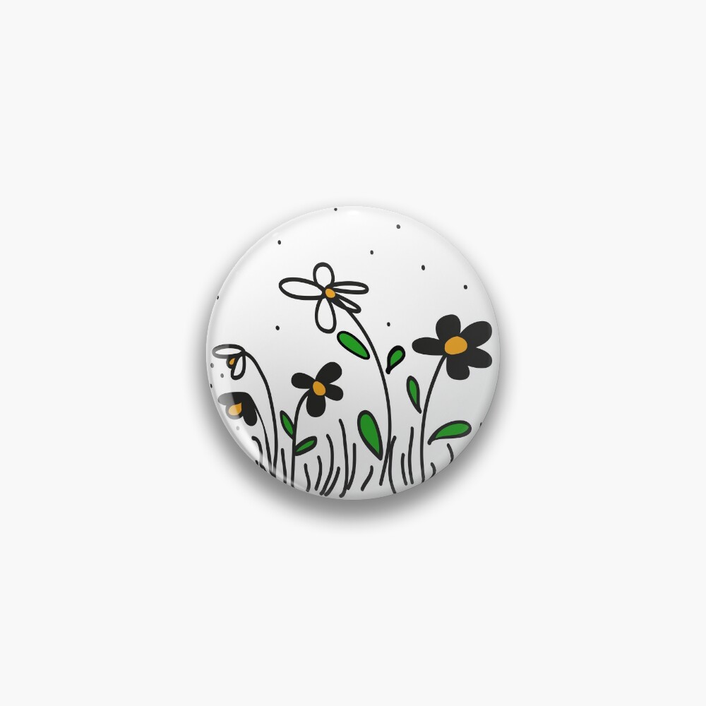 Daisy Doodles Pin