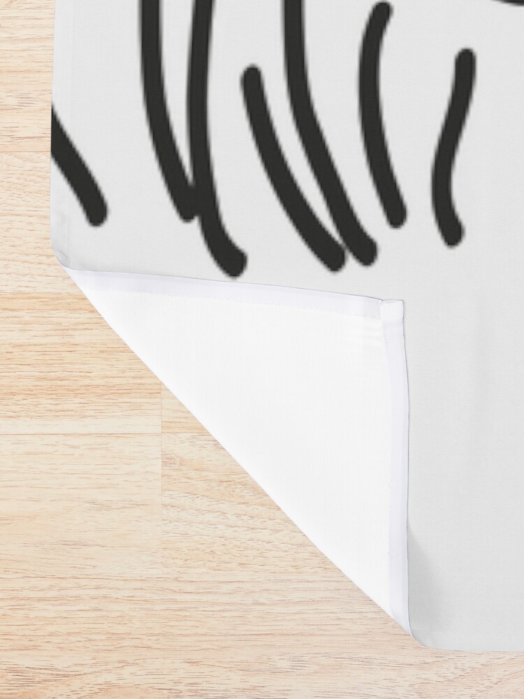 Alternate view of Daisy Doodles Shower Curtain