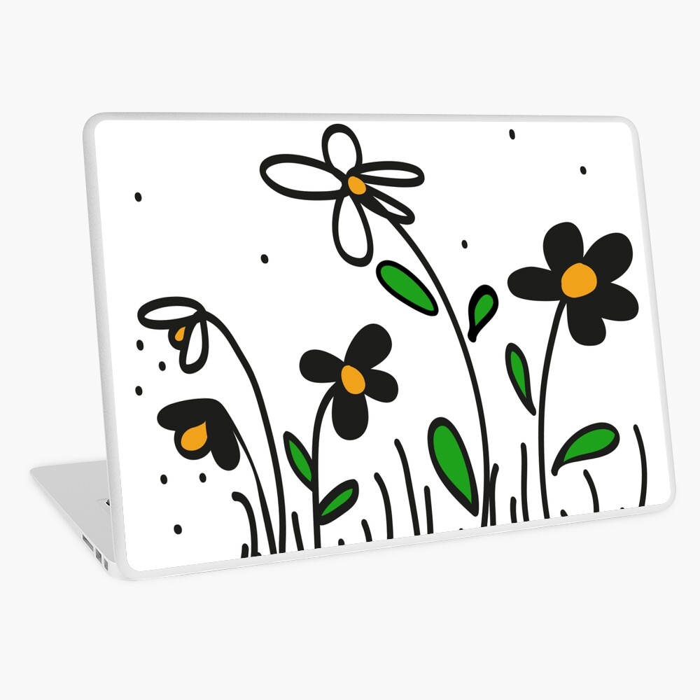 Daisy Doodles Laptop Skin