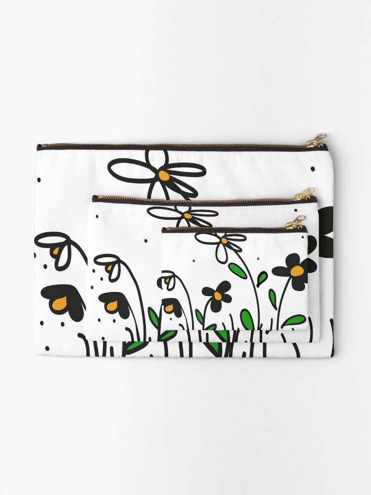 Alternate view of Daisy Doodles Zipper Pouch