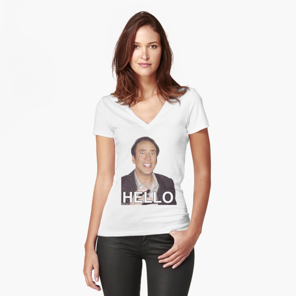 Item preview, Fitted V-Neck T-Shirt designed and sold by F7James.