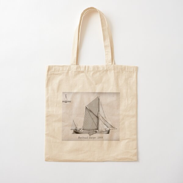 Vintage Spritsail Barge Cotton Tote Bag