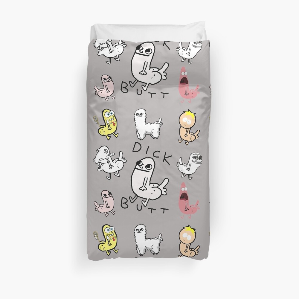 "Dickbutt Meme Collection " Duvet Cover By Winkham | Redbubble