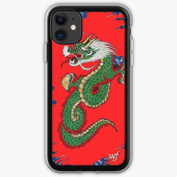 Wildflower iPhone Case- Red Dragon Print iPhone Soft Case
