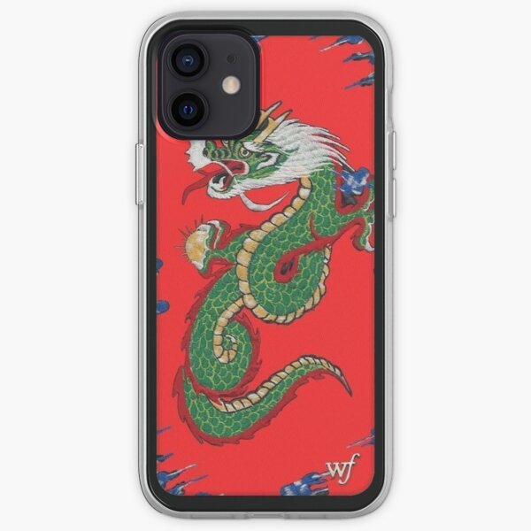 Wildflower iPhone Case- Red Dragon Print iPhone Soft Case
