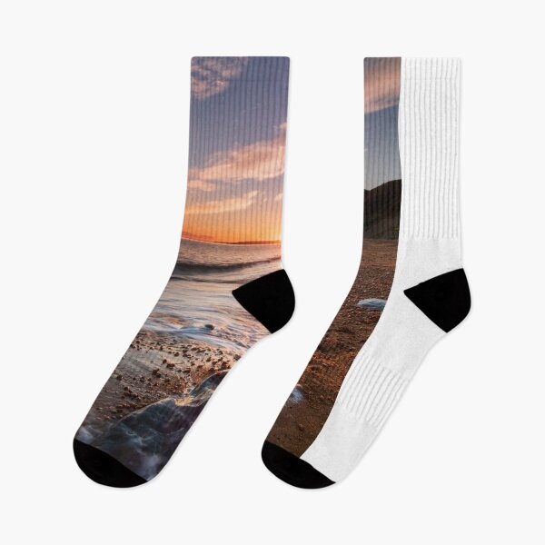 Item preview, The setting sun from Eype Mouth Beach designed and sold by bitm2007.