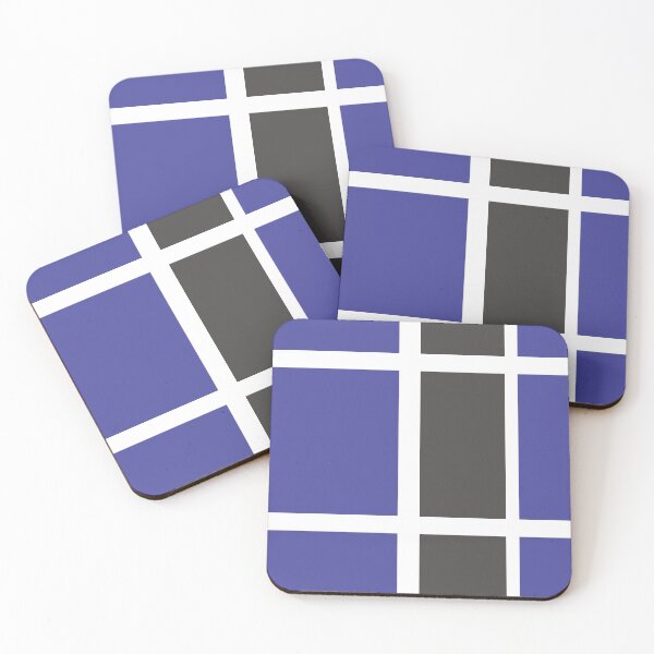Item preview, Chequred grey line and blue pattern designed and sold by zcabask.