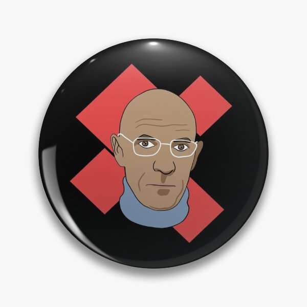 Item preview, Michel Foucault - Portrait With Squares designed and sold by isstgeschichte.