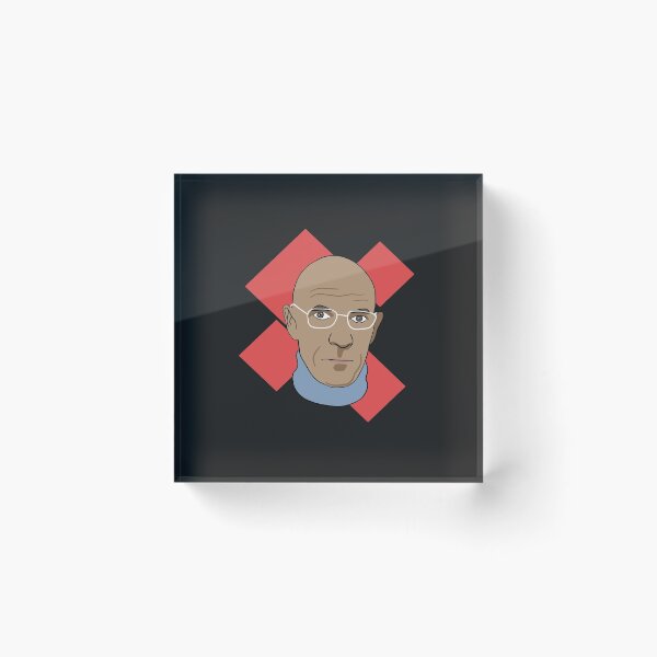 Item preview, Michel Foucault - Portrait With Squares designed and sold by isstgeschichte.